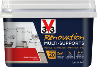 RENO MULTI SUPPORTS POT 0,5 L ROUGE CAPRI